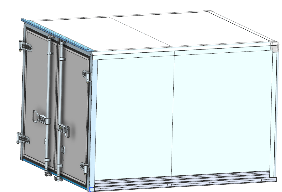 Custom na Plug-in Panel Dry Truck Body